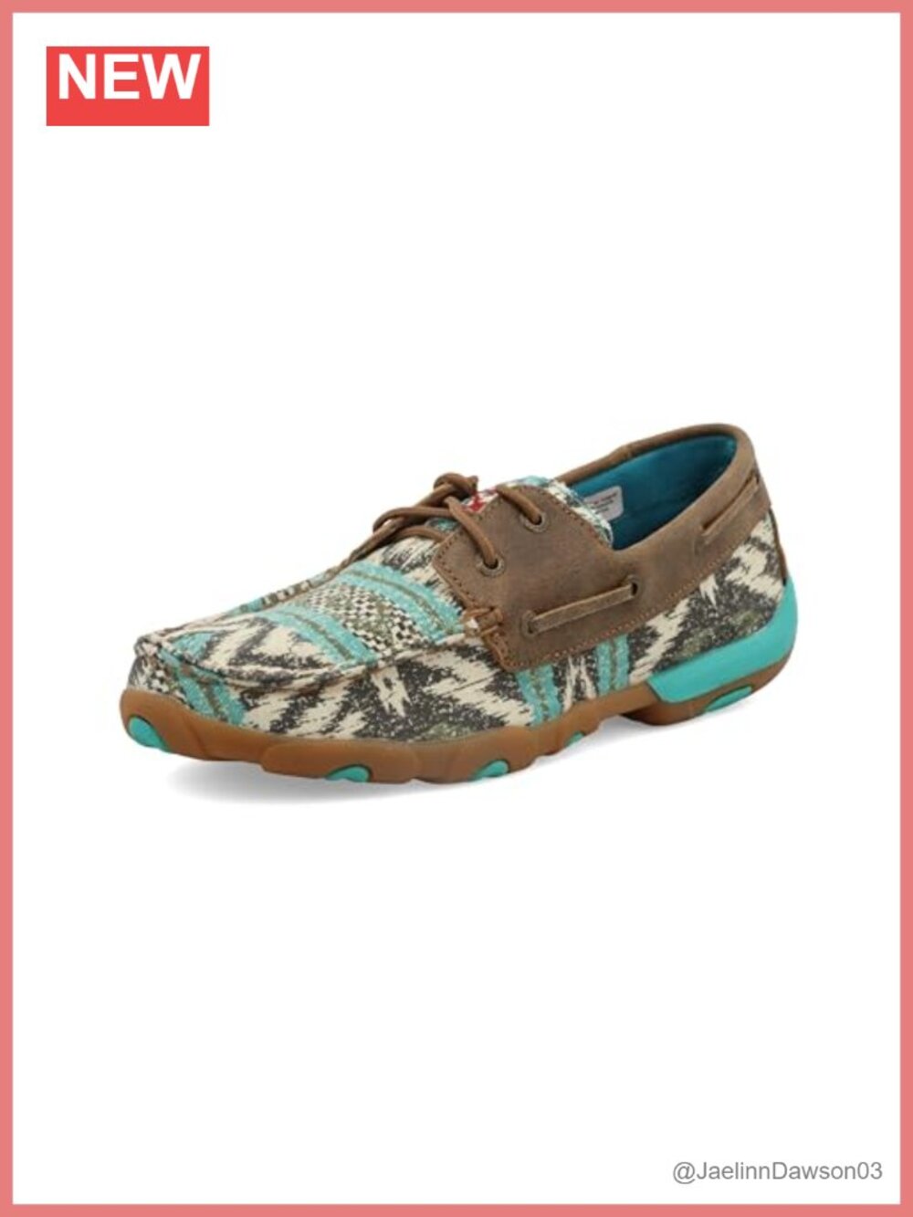 Women's Driving Moc Boat Shoe Rubber Sole Lace-Up